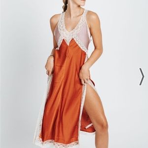 Free People: Tri Me Midi Slip in Sunset Combo